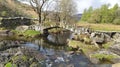 The 300 year old Sadlers Bridge in the Lake District Royalty Free Stock Photo