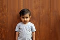 2-year-old young brown-haired Latino boy with Asperger`s Syndrome which is part of Autism Spectrum Disorder ASD Royalty Free Stock Photo