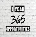 1 year 365 opportunities, quotation