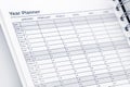Year planner Royalty Free Stock Photo