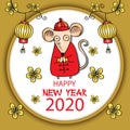 Year of Rat 2020, Symbol of the New Year 2020.