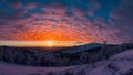 Year round sky panorama captures the beauty of changing seasons Royalty Free Stock Photo