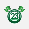 23 Year Saudi Arabia Independence Celebration Vector Template Design Illustration