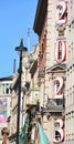 Year 2023 sign of Fortnum and Mason or to just Fortnum\'s is an upmarket department store in Piccadilly, London Royalty Free Stock Photo