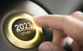 Year 2023 Start, Two Thousand and Twenty Three Concept Royalty Free Stock Photo