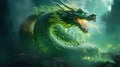 The year 2024 symbol in the Chinese calendar is the impressive green dragon