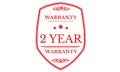2 year warranty approved icon Royalty Free Stock Photo