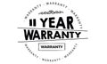 11 year warranty