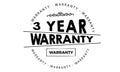 3 year warranty