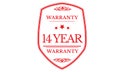 14 year warranty icon Royalty Free Stock Photo