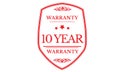 10 year warranty icon Royalty Free Stock Photo