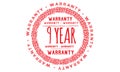 9 year Warranty icon