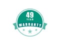 49 Year Warranty image vectors