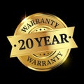 20 year warranty logo