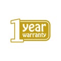 Year warranty stamp set icon isolated on white background Royalty Free Stock Photo