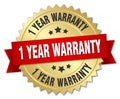 1 year warranty Royalty Free Stock Photo