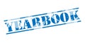 Yearbook blue stamp