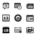 Yearbook icons set, simple style