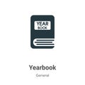 Yearbook vector icon on white background. Flat vector yearbook icon symbol sign from modern general collection for mobile concept