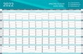 Yearly Wall Calendar Planner for 2022