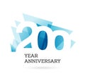 200th years anniversary label Royalty Free Stock Photo
