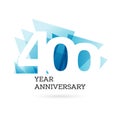 400th years anniversary label Royalty Free Stock Photo