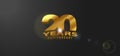 20 years anniversary celebration vector icon, logo. Template design element Royalty Free Stock Photo