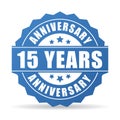 15 years anniversary celebration vector icon Royalty Free Stock Photo