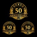 50 years anniversary design template. Anniversary vector and illustration. 50th logo.