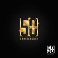 50 years anniversary logo, icon and symbol vector illustration