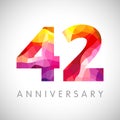 42 years anniversary logo