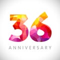 36 years anniversary logo