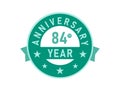 84 years anniversary Modern Badges