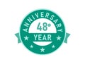 48 years anniversary Modern Badges