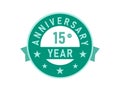 15 years anniversary Modern Badges