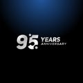 95 Years Anniversary Vector Design