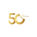 50 Years Anniversary Vector Template Design Illustration Royalty Free Stock Photo