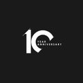 10 Years Anniversary Vector Template Design Illustration Royalty Free Stock Photo