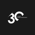 30 Years Anniversary Vector Template Design Illustration Royalty Free Stock Photo