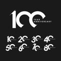 100 Years Anniversary Vector Template Design Illustration Royalty Free Stock Photo