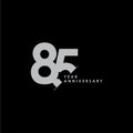 85 Years Anniversary Vector Template Design Illustration