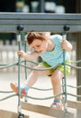3 years baby girl at playground