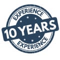 10 years experience grunge rubber stamp