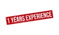 1 Years Experience Rubber Grunge Stamp Seal Vector Illustration Royalty Free Stock Photo