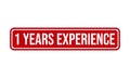 1 Years Experience Rubber Grunge Stamp Seal Vector Illustration Royalty Free Stock Photo