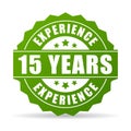 15 years experience vector icon Royalty Free Stock Photo