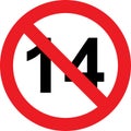 14 years limitation sign
