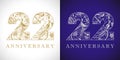 20 years old anniversary logo Royalty Free Stock Photo