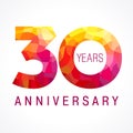 30 years old celebrating fiery logo.