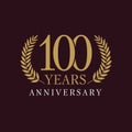 100 years old celebrating royal logo.